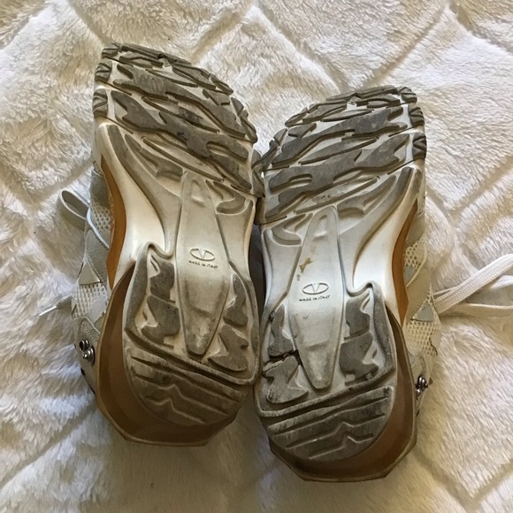 Valentino Garavani White and Silver Sneakers Modern Elegance - Picture 5 of 7